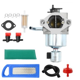 JUUDDENPARTS 594605 Carburetor Kit Replacement for B S 591734 594603 594601 790023 792768 796110 17.5HP Engine with 794422 Air Filter 791805 Fuel Line