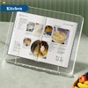 Acrylic Book Stand for Reading,Portable Book Page Holder,Adjustable Display Stands