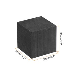 sourcing map Graphite Block Ingot Rectangle Graphite Electrode Plate Board 30x30x1.2mm for Melting Casting, Electrolysis Electroplating,2 Pcs