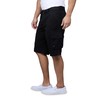 RAW X Mens Belted Cargo Shorts, Relaxed Fit Casual Knee