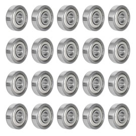 Pack of 20 625zz Ball Bearings, 5 mm x 16 mm x 5 mm, Double Protected Deep Groove Ball Bearings for DIY, Lathes, Motors, 3D Printers, Milling Machines, Various Mechanical Devices (625zz5 x 16 x 5 mm)