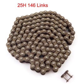 DJ-Motor 25H Chain 146 Links with Spare Master for 2 Stroke 47cc 49cc Mini Dirt ATV Pocket Bikes