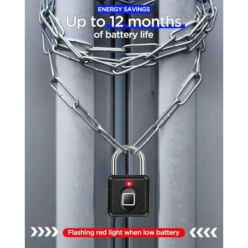 AICase Padlock Fingerprint Padlock