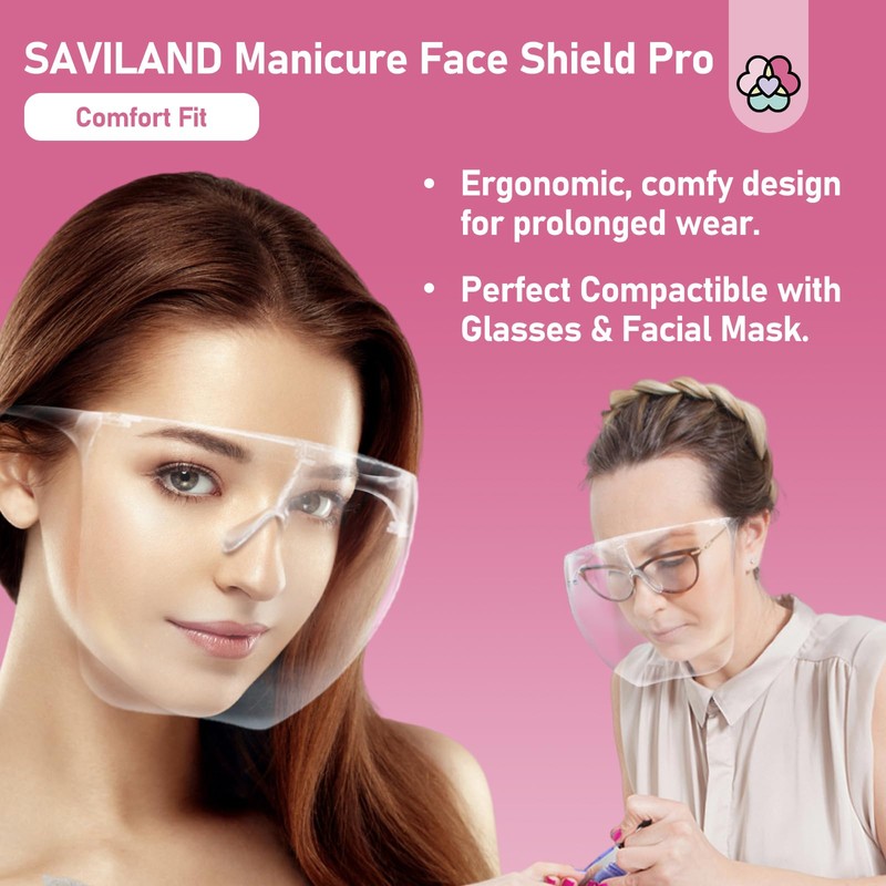 Saviland Nail Face Mask for Nail Drill: Salon Clear Visibility