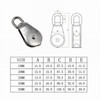 ExcInter Single Pulley M32 Steel Wheel Block Heavy Duty Pulley