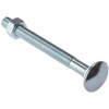Merriway BH04825 (25 Pcs) Carriage Bolts with Nuts, M6 x