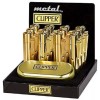 Clipper 1 Brand New Brushed Gold Fixed Flame Clipper Collection