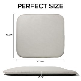 KEVANCHO Car Seat Cushion Universal Fit for Cars/SUVs/Trucks Driving, Comfort Breathable Hydrophobic Memory Foam, No Installation Non-Slip Seat Cushion for Office Chair, Wheelchair (Grey)