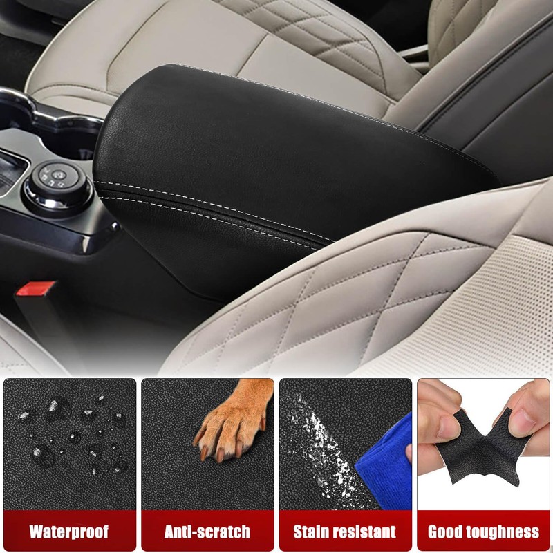 KBH Front Center Console Armrest Cover Replacement for Ford Explorer