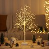 NXUEBDU 2ft Lighted Birch Tree with 144 Warm White LEDs