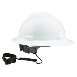 Coiled Lanyard with Buckle End, No Snag Design, Easily Attaches to Hard Hat, Tools, or Small Valuables, Weight Capacity 2lbs, Ergodyne Squids 3157,Black