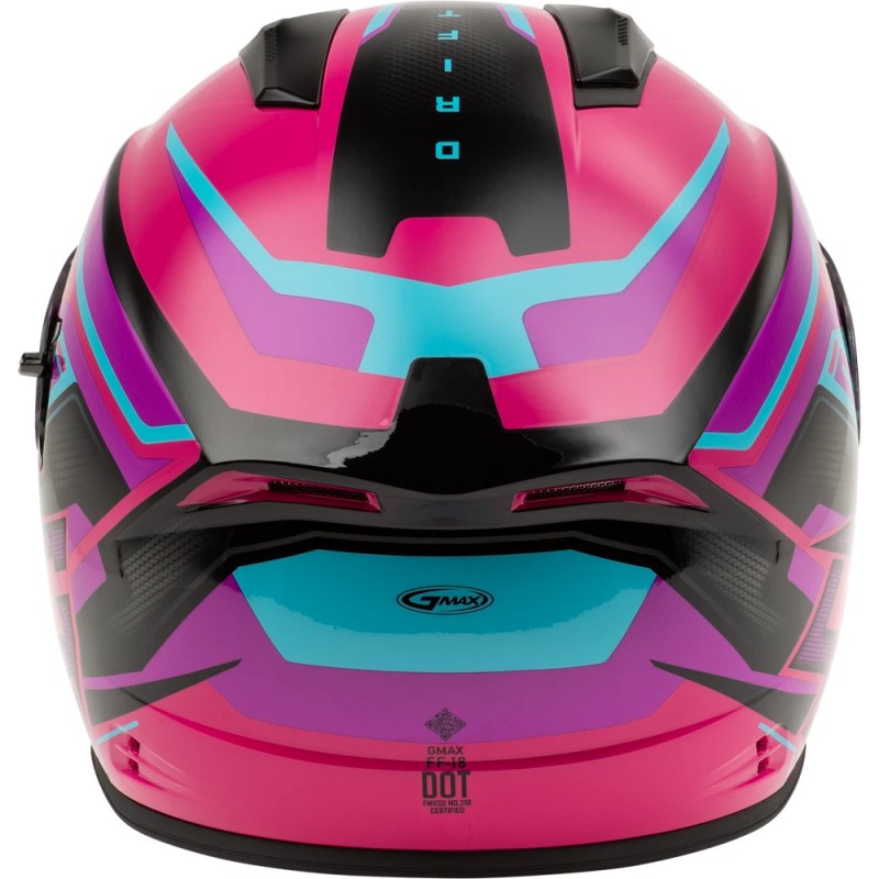 GMAX FF-18 DRIFT HELMET PINK/BLUE/BLAC
