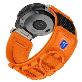 Bracelet for Fenix 6 Pro, 22 mm Quick-Installed Nylon Bracelet for Fenix 7/Fenix 6/Fenix 7 Pro/Fenix 5/Fenix 5 Plus/Forerunner 935/Forerunner 945/Instinct 2/Approach S60/Approach S62/Quatix 5/Quatix 6