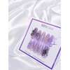 Lavender Aurora handmade nail tips - long ballerina / 라벤더
