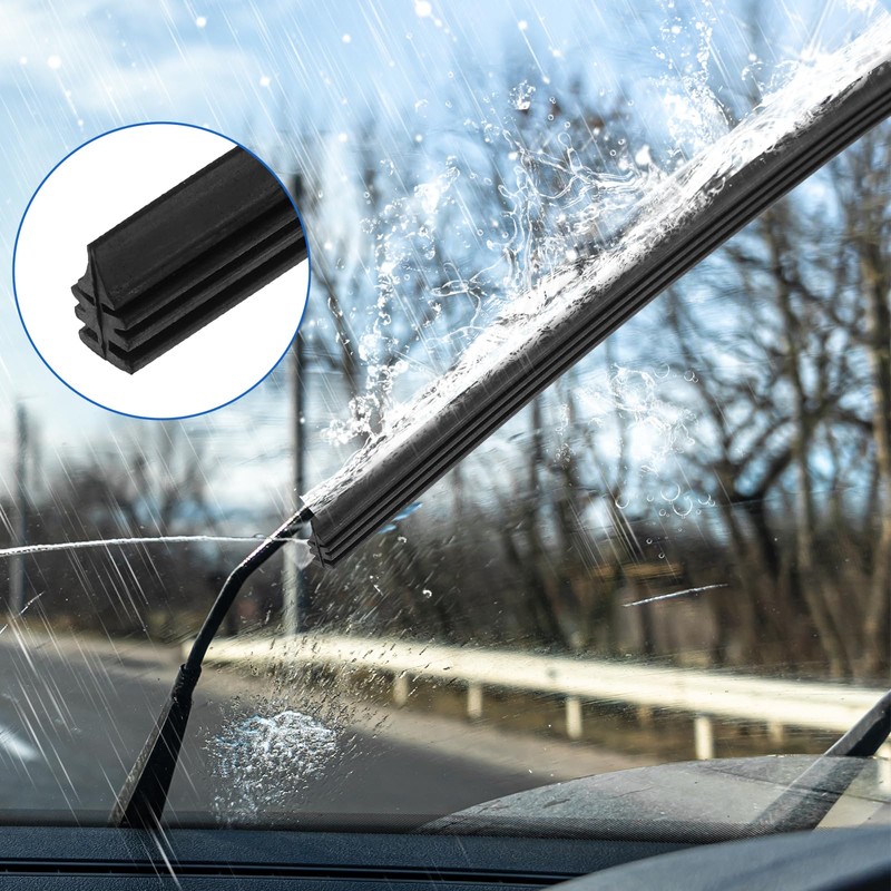 4PCS Windshield Wiper Blade Refill 28inch Adjustable Size of Universal