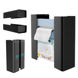 Founder Party Magnetic Tissue Case, Compact, Adjustable, Magnet, Paper Holder, Tissue Case, Magnetic Box, Wall Hanging, Can Be Cut with One Hand, Storage, Refrigerator, Bathroom, Bath, Washbasin,