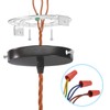 PATIKIL 145mm (5.7") Universal Light Fixture Mounting Bracket Kit, Light