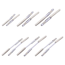 UNICRAFTALE About 300pcs 6 Sizes 25-53mm Elastic Barbed Cord with Stainless Steel Findings Stretch Cord with Metal Ends Metal Barbs Barbed Fasteners for Binding Hanging Findings