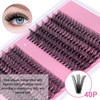 240 Pcs DIY Lash Extension Kit D Curl Cluster Lashes