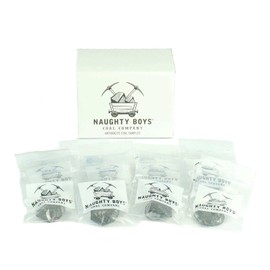 Naughty Boys Coal Company, 12 Nut Coal Bag Samples, Coal for Christmas Stockings, Geological Samples