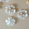 Mililanyo 20 Pcs Pearl Rhinestone Buttons Rhinestone Faux Pearl Embellishments