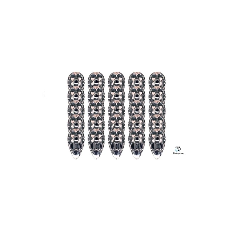 KOKOPROS Kokanee Salmon Dimple Jet Dodger Blanks - 25 Pack