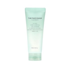 The Face Shop Tea Tree - Limpiador Facial Coreano| Gel Clarificador de Poros Anti-Acné | Con AHA, BHA, Pha y Extracto de Árbol de Té para Control de S