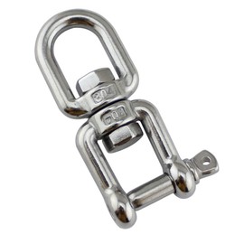 POFET 2 Pcs 8mm Heavy Duty 304 Stainless Steel Swivel Ring