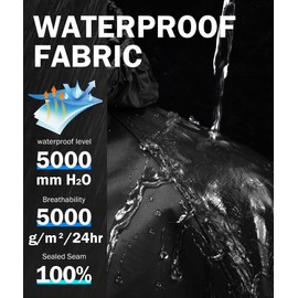 SWISSWELL Rain Suits Rain Gear for Men Women Waterproof for Fishing Heavy Duty Farming Work Packable Bag Black XXL