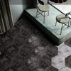 10Pcs Simulation Hexagonal Unique Pattern Waterproof Non-Slip Self Adhesive Tile