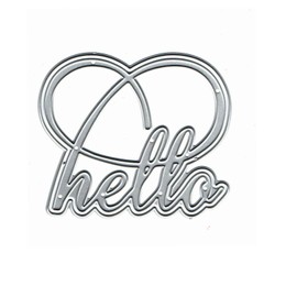 Merry Christmas Hello Heart Greeting Card Metal Die Cuts,Sunflower Flower Leaf Cutting Dies Cut Stencils DIY Scrapbooking Decorative Embossing Paper Scrapbooking Card Making