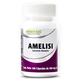 Amelisi Lisina 100 Cápsulas 500 Suplementos Alimenticios Aminoácidos Esenciales Celulosa Microcristalina Gluten Aditivos Lactosa