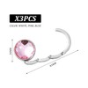 OAAO 3 Pcs Table Handbag Holder, Metal Bag Hook, Anti-Strangle