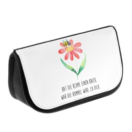 Parent-New Mr. & Mrs. Panda Cosmetic Bag Bumble Bee Flower, White