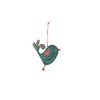 Creative Co-Op Hand-Painted Paper Mache Bird Ornament, Multicolor