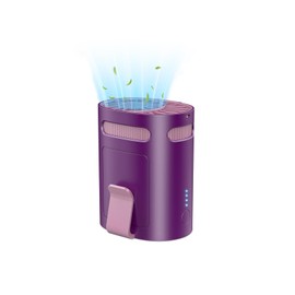 Clip on Fan for Shirt Belt Hip Pants-Compact Portable Waist Fan Rechargeable Long Lasting,Wireless Personal Body Fans that Blow Cold Air,Necklace Lanyard Cool Gadgets for Work Traveling Outdoor Purple