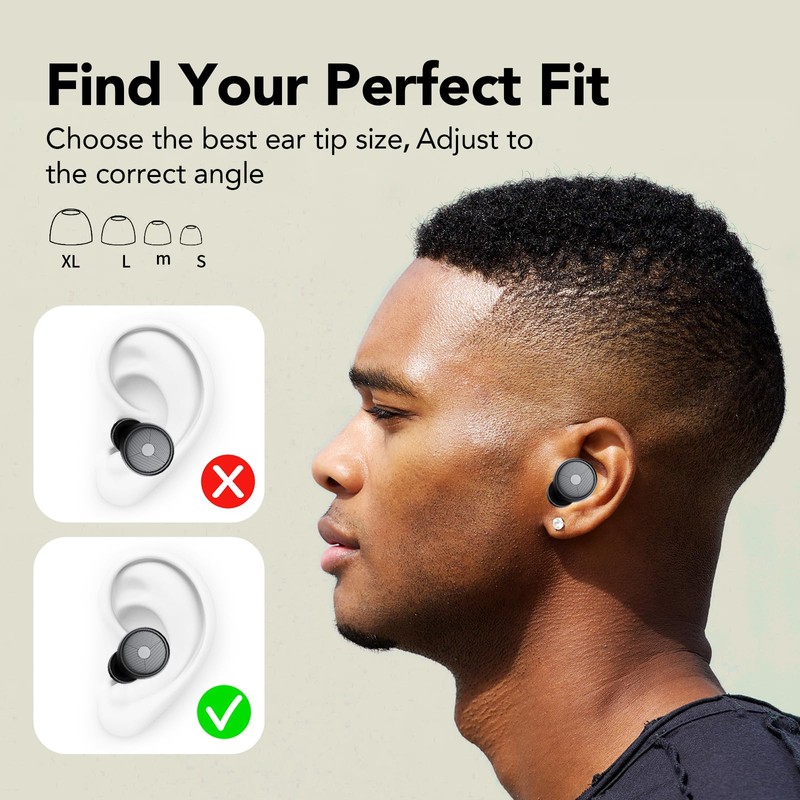 Ear Plugs for Sleeping, 45 dB Reusable Ear Protection, Noise