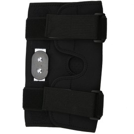 1-Piece Professional Knee Support with Metal Hinges and Integrated Side Stabilisers, Adjustable Knee Support for Sports, Basketball, Running