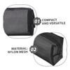 Ipetboom 4pcs Travel Mesh Cosmetic Organizer Set Durable Nylon Makeup