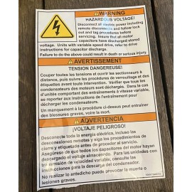 Unbranded Roll Of 250 Danger Hazardous Voltage Peel & Stick Label X39002506010C HVAC