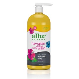 Alba Botanica Alba Botanica Hawaiian Detox Body Wash, Anti-Pollution Volcanic Clay, 32 Oz