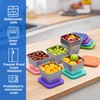 Kitlead Set of 4 Stainless Steel Snack Containers for Kids