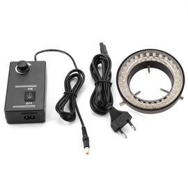 3.5W Microscope Camera 60LED Light Source Brightness Adjustable Ring Lamp 100‑240V