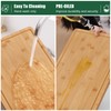 Homaxy Extra Large Organic Bamboo Cutting Boards for Kitchen, 18"x12"