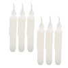 6 Pcs LED Taper Candles Smokeless Reusable Warm Light Long