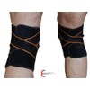 Manta Raya Knee Pad Elastica Ajustable con Gel (Negro con