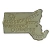 Massachusetts Enamel State Map Hat Cap Lapel Pin (ACE -