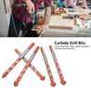 5Pcs Multifunctional Drill Bits Carbide Triangle Shank Electric Drilling Accessories