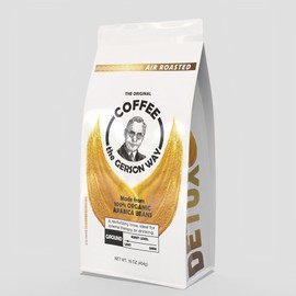 Coffee, The Gerson Way - Ground, Air Roasted, Detox, Enema, Drinkable, (16 oz, LIGHT ROAST)