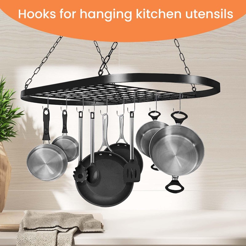 ESFUN 18 Pack 4 inch Heavy Duty S Hooks Pan